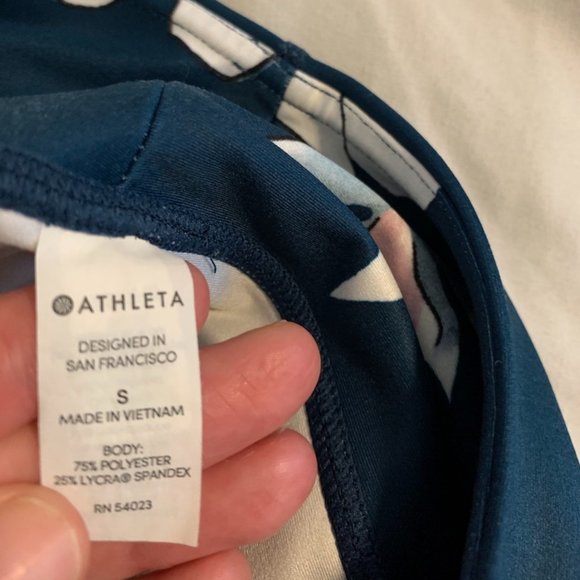 Athleta 7/8 Leggings in Teal - Picture 4 of 4